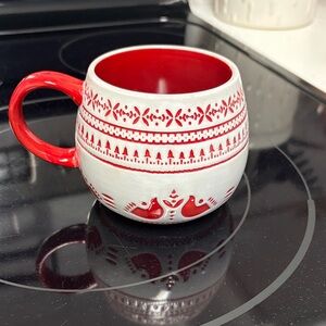 Hearth & Hand Red and White Patterned Mug
